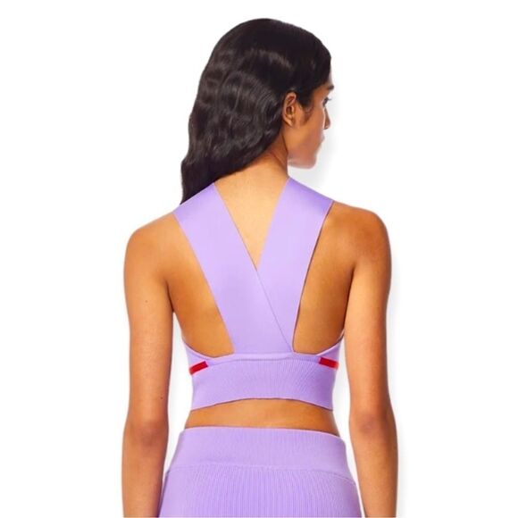 Herve Leger High Neck Bra Top in Wisteria - Picture 6 of 10